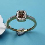 A 14ct gold dress ring, approx. ring size U