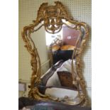 An 18th century style wall mirror, 110 x 67 cm