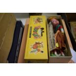 Two Pelham Puppets of SL Gretel and SS Gypsy and two Paola Reina boy golfer dolls, all boxed (4)