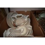 An Adams part dinner service, other ceramics and items (4 boxes)