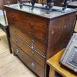 A 19th century secretaire, of four drawers