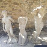 Three garden statues (3)