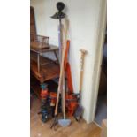 A Stihl HS80 hedge trimmer, and other tools