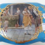 A Sevres style box and cover, 20 cm wide Report by RB Modern