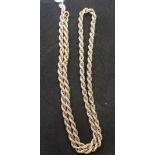 A 9ct gold rope twist chain, approx. 11.6 g