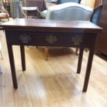 A 19th century mahogany card table, 92 cm wide