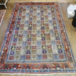 A Persian handmade moud carpet, 351 x 236 cm