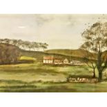 Michael Coulter (British, b.1937), pair rural landscapes, watercolour, signed lower left,