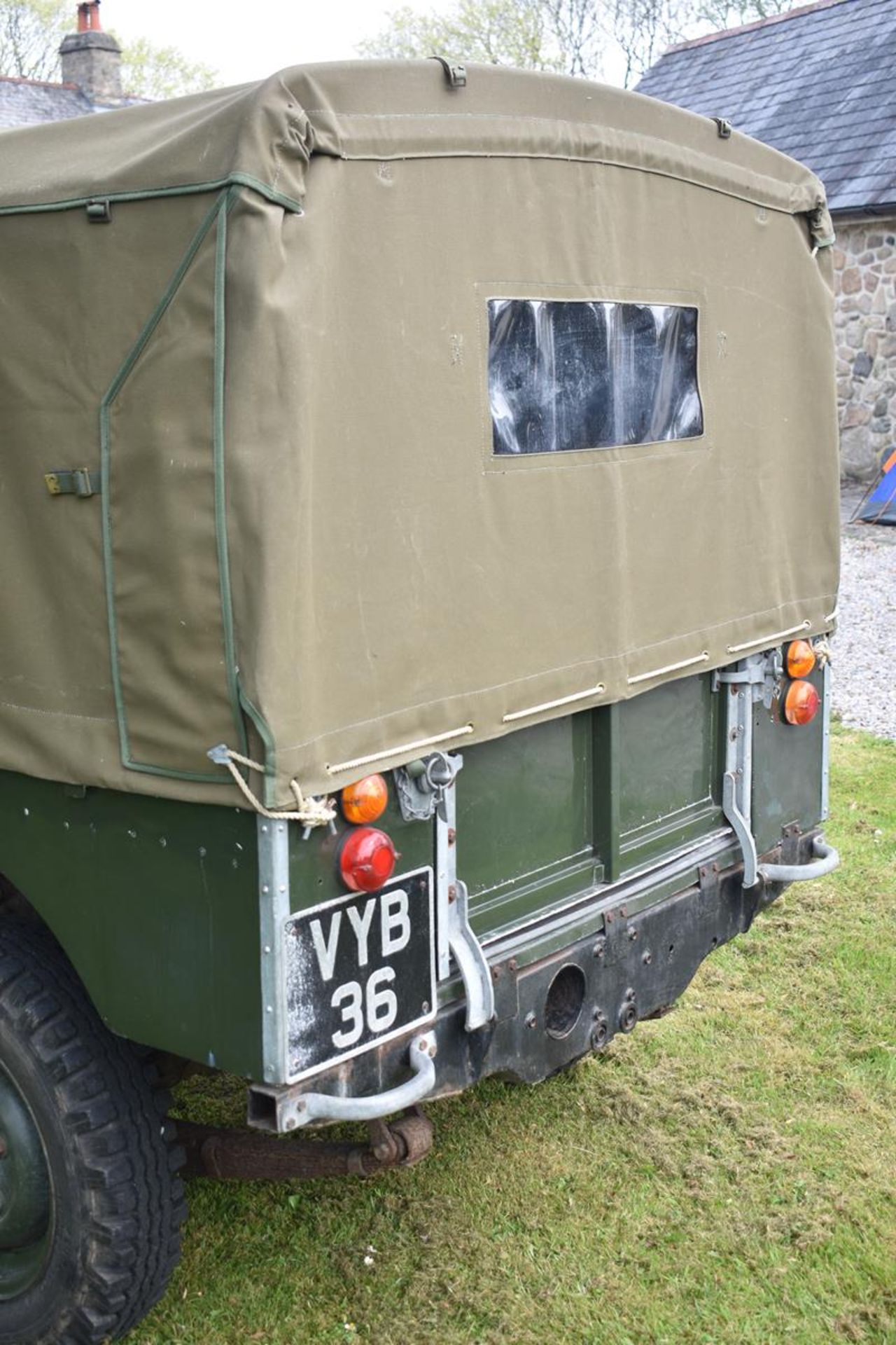 A 1955 Land Rover 86 inch Registration number VYB 36 Chassis number 17060217 Engine number 17H07211C - Image 9 of 17