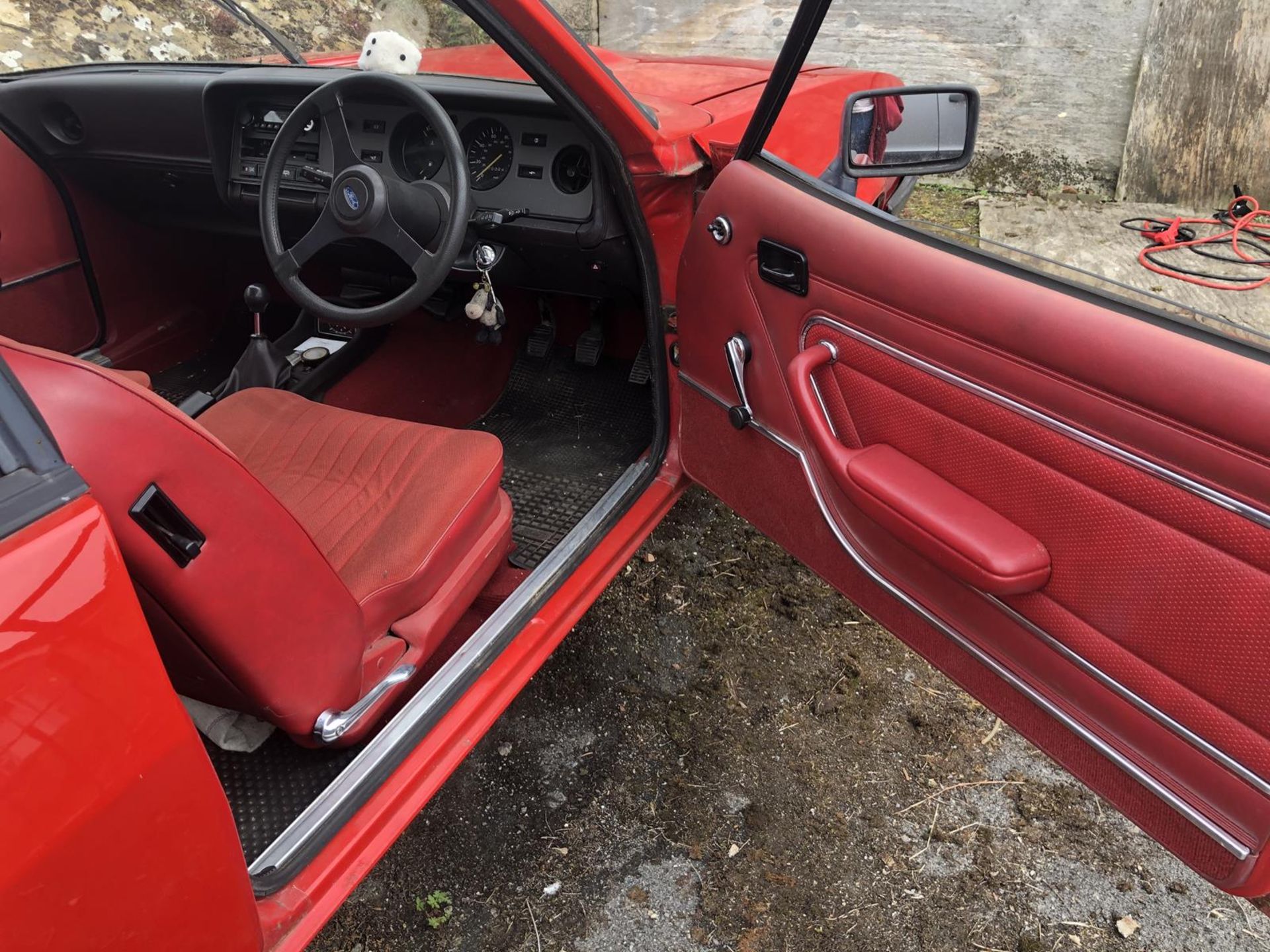 A 1979 Ford Capri 1.6 GL Registration number AEU 475V MOT expired in June 2009 Red with a red - Image 70 of 92