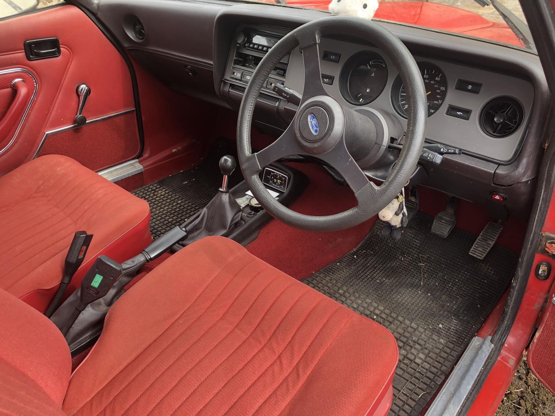 A 1979 Ford Capri 1.6 GL Registration number AEU 475V MOT expired in June 2009 Red with a red - Image 76 of 92