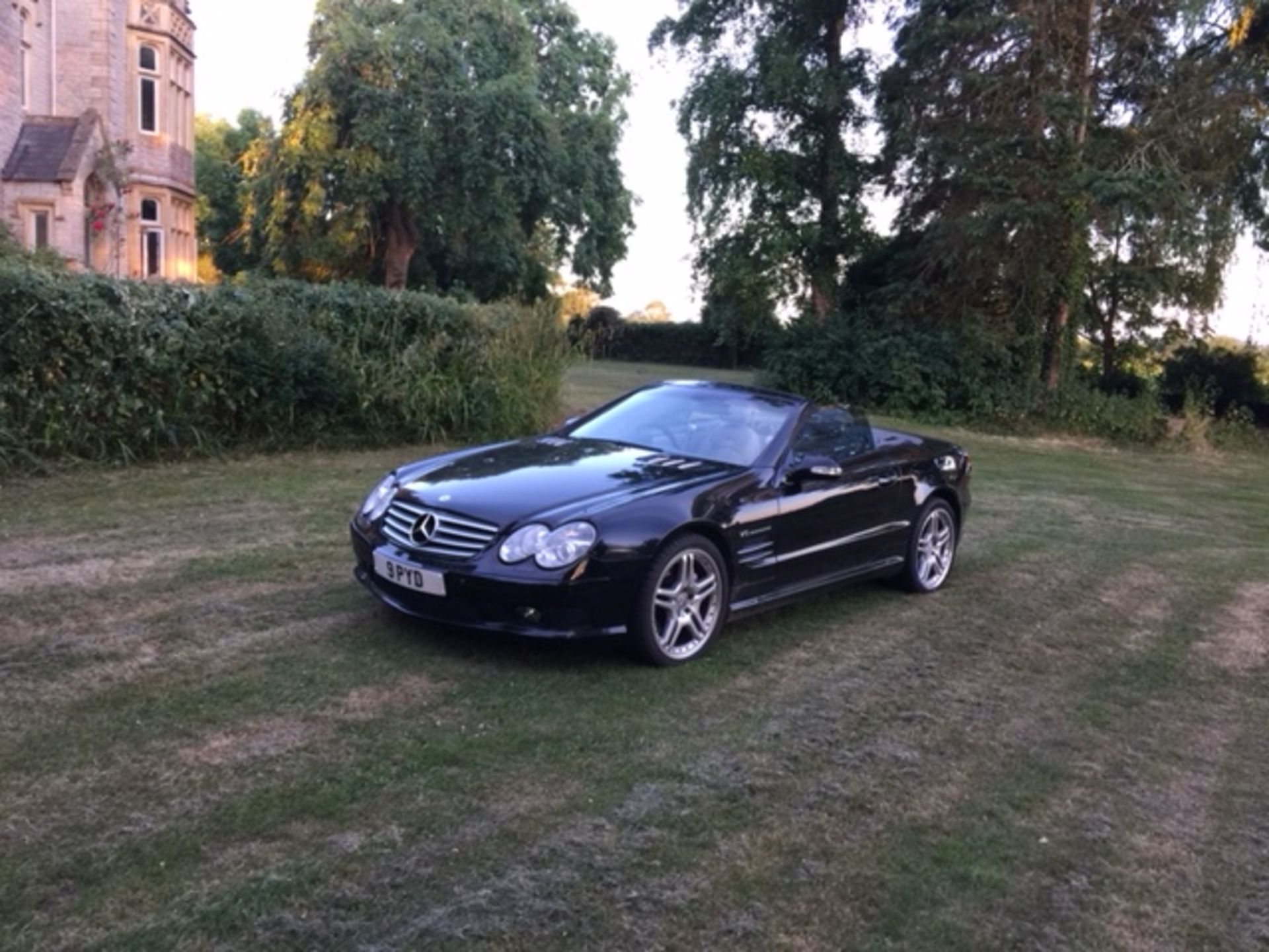 A 2002 Mercedes-Benz SL55 AMG Registration number LY52 KYV Black with a grey leather interior V5C