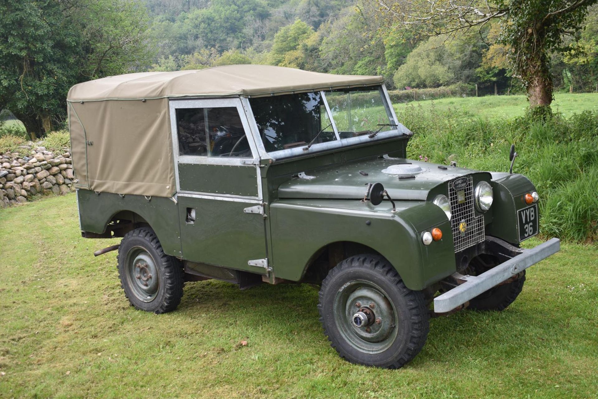 A 1955 Land Rover 86 inch Registration number VYB 36 Chassis number 17060217 Engine number 17H07211C