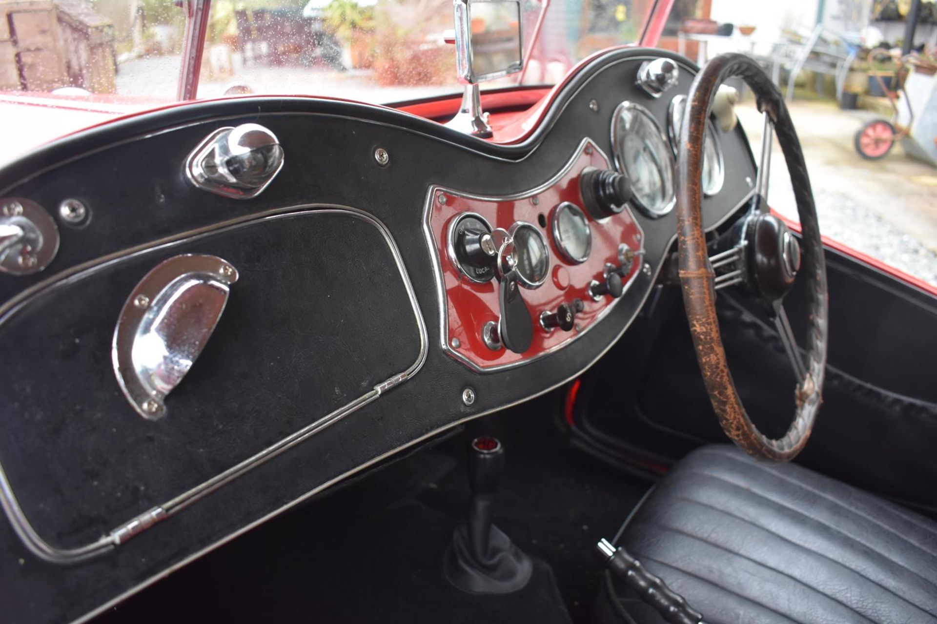 A 1953 MG TD Registration number MKV 828 Chassis number TD/28408 Engine number TD2/28446 Red with - Image 22 of 28