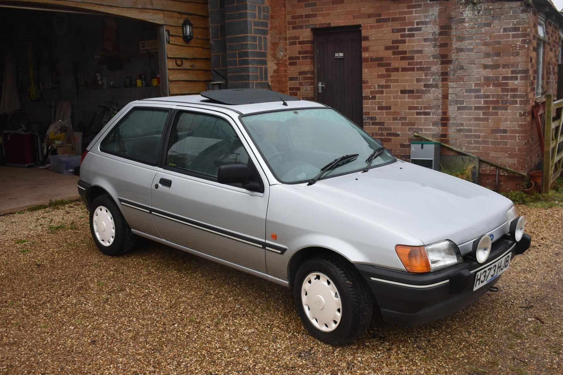 A 1990 Ford Fiesta MkIII 1600S Registration number H373 HJB V5C, MOT to February 2021 Silver with