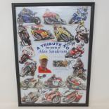 A tribute to the works of Alan Sanderson limited edition poster, 81/100 featuring signatures of