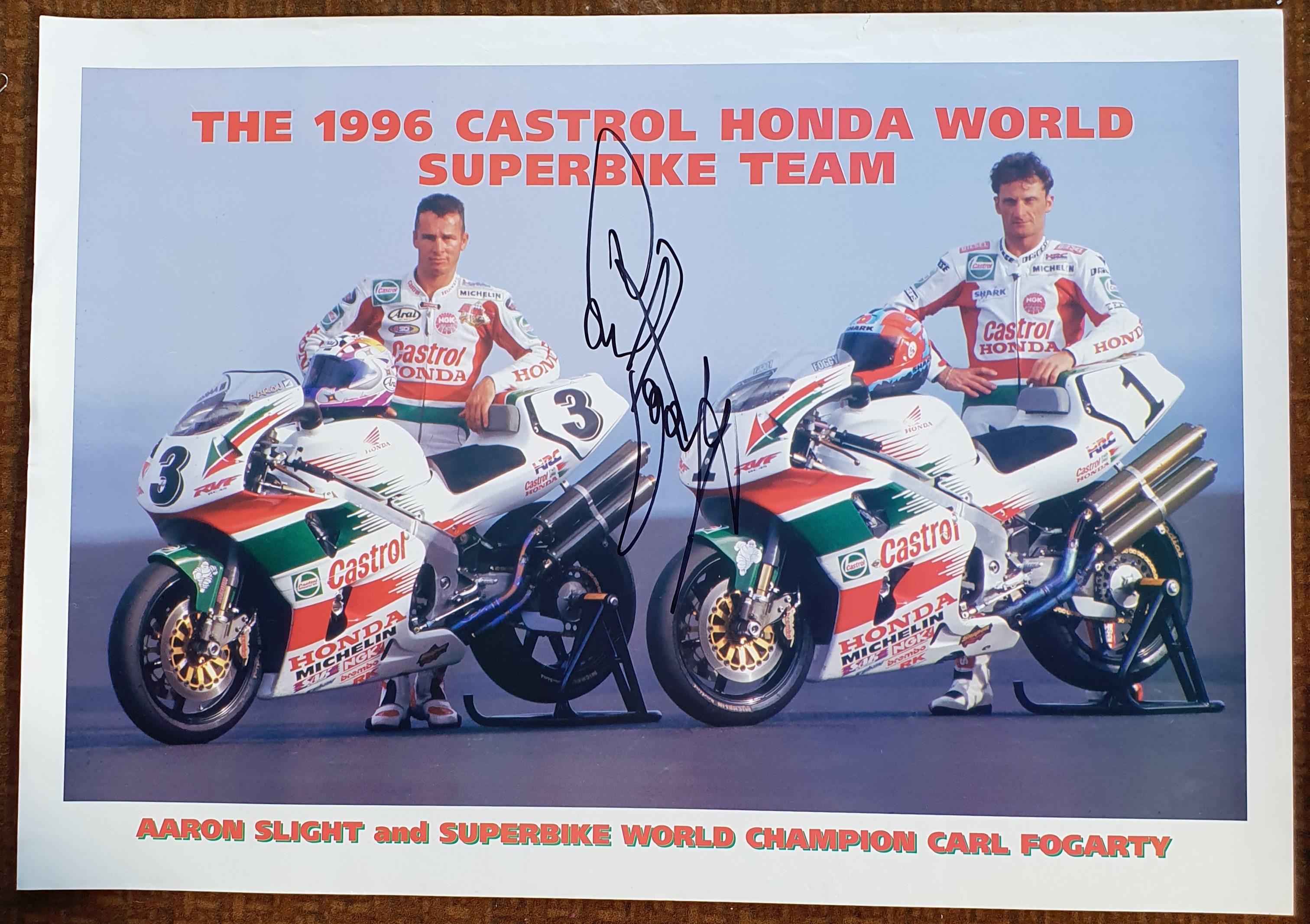 An August 2013 Classic TT Races promotional poster, with multiple participating signatures, - Image 2 of 5