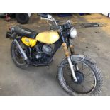 A 1977 Suzuki TS100 Registration number TTT 688R Frame number 64402 Engine number 70858 Barn find