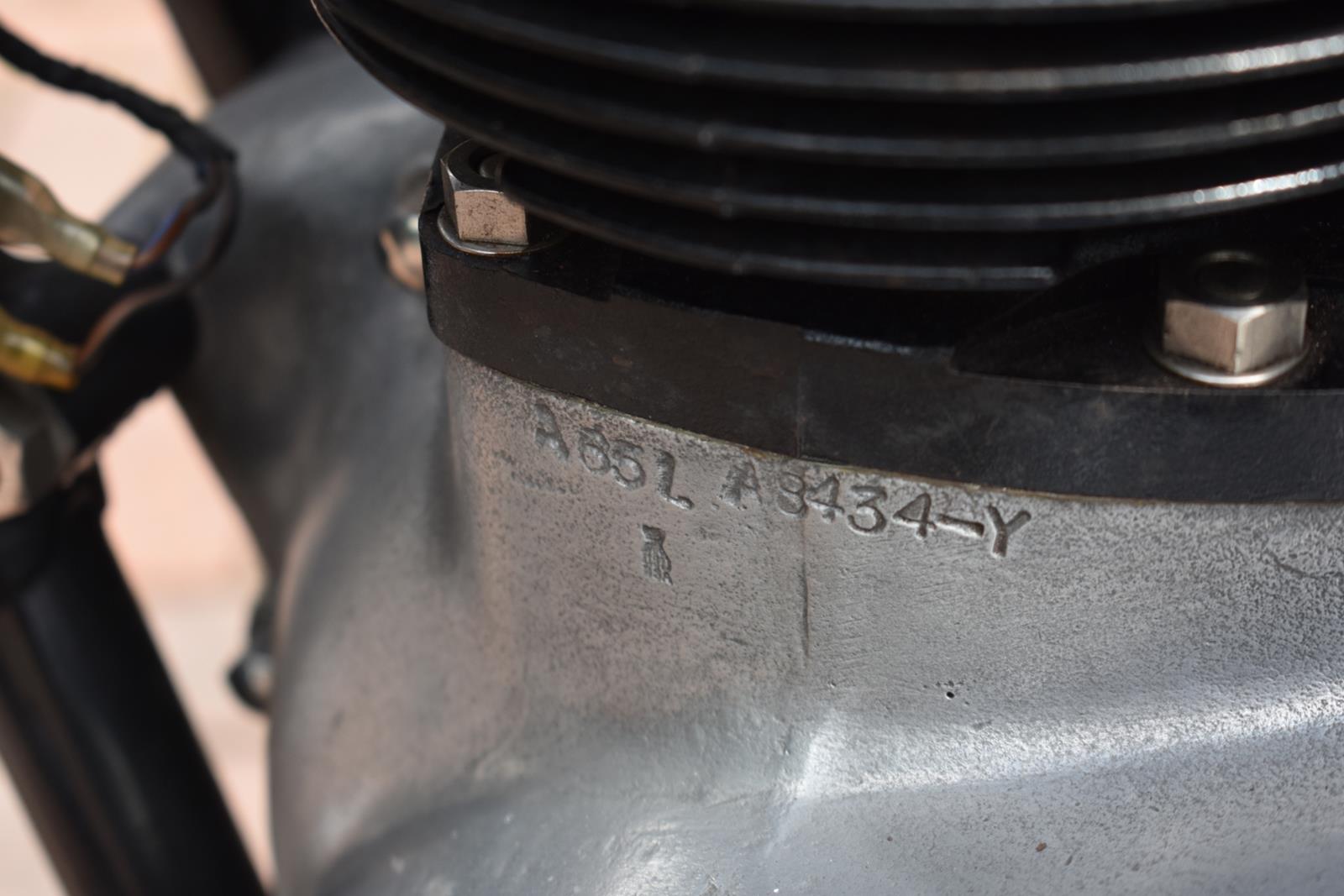 A 1967 BSA A65 Lightning Registration number ECU 568E Frame number A65LA8434 Engine number A65LA843Y - Image 15 of 25