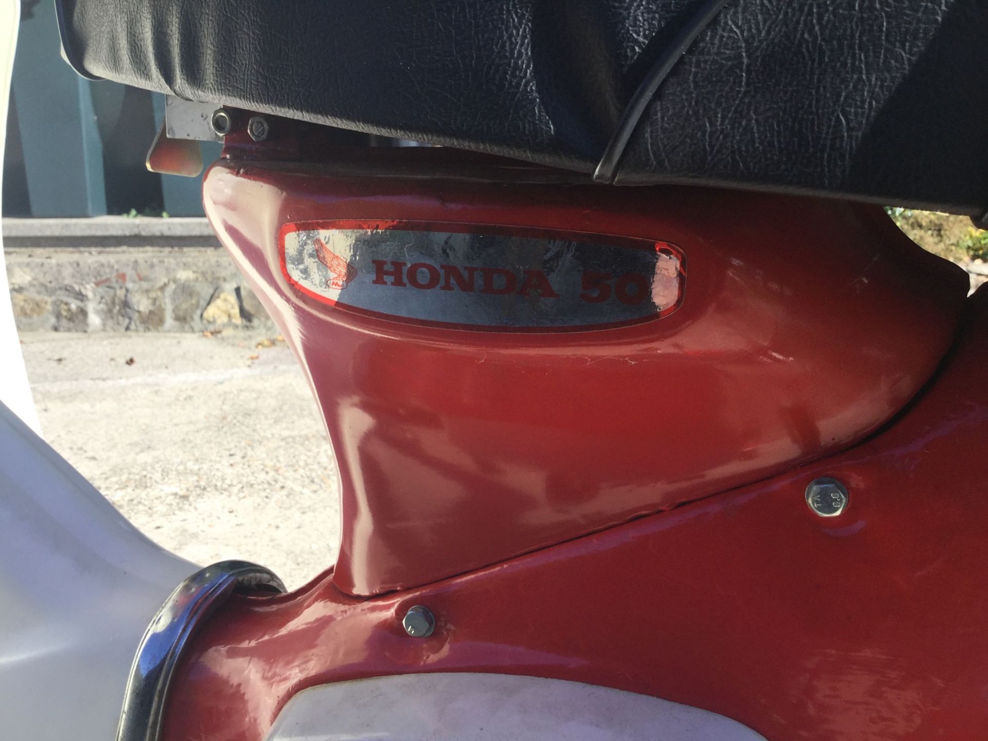 A 1974 Honda C50 Registration number UOT 61M V5C, red Totally restored about five years ago Many new - Image 6 of 13