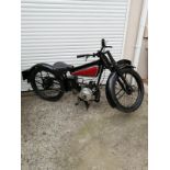 A circa 1931 Excelsior Unregistered Red/black 98cc From long term family ownership Bought by the