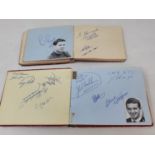 TT interest: two autograph albums from the late 1950's-'60's featuring TT competitors including Phil