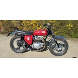 A 1967 BSA Hornet West Coast Registration number XPX 686F Frame number A65HA9286 Engine number