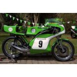 A 1973 Kawasaki H2R Frame number none (new frame) Engine number H2E 90771 Motorcycle location: