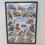 A tribute to the works of Alan Sanderson limited edition poster, 74/100 with multiple signatures