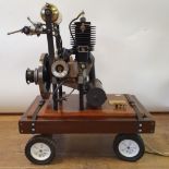 A rare Sheffield Simplex 2-stroke Ner-A-Car motorcycle engine for a Model B, 285cc engine