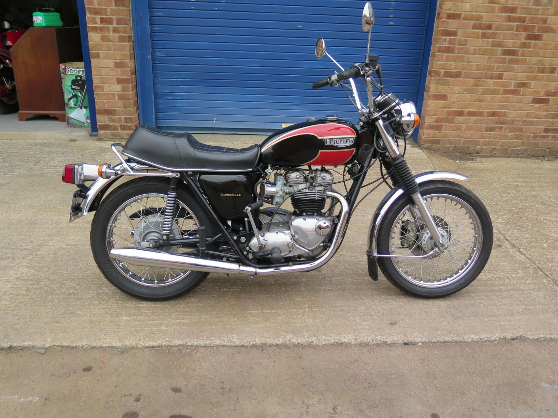 A 1978 (July) Triumph Bonneville 750cc T140V Registration number SHU 677S Matching frame and