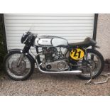 A Manx Grand Prix 500cc 1961 Norton Manx frame Short Roadholder forks Triumph 6T bottom end with