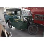 A 1949 Reliant 6 cwt light commercial registration number MTV 878 Restored Has been on display at