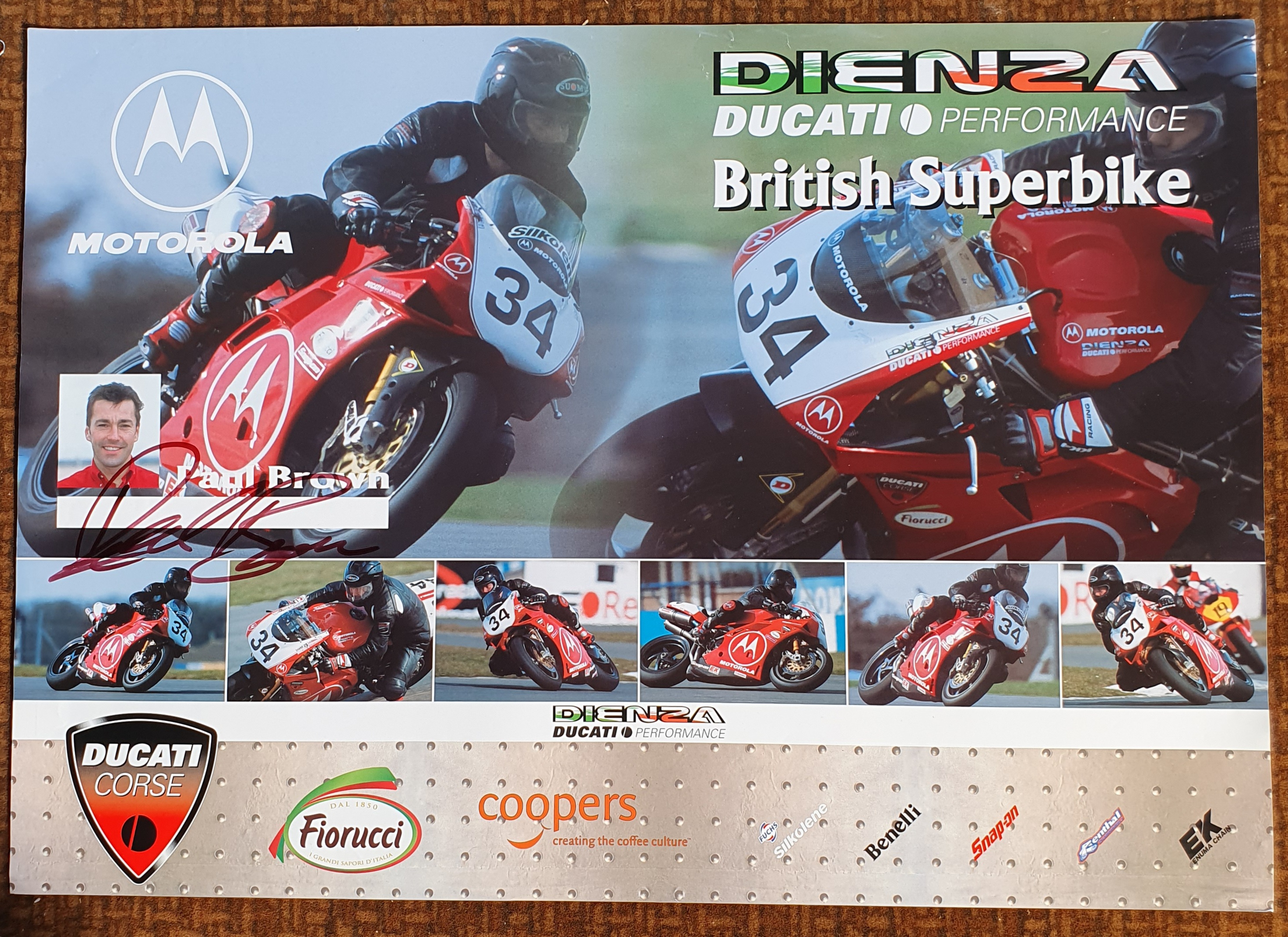 An August 2013 Classic TT Races promotional poster, with multiple participating signatures, - Image 5 of 5
