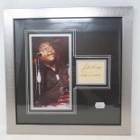 A Fats Domino presentation, featuring colour photograph and signature