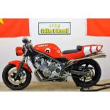 A 1997 Yamaha XJ600N Cafe Racer Manx registration number EMN 963 Frame number 4BR0245748 Engine