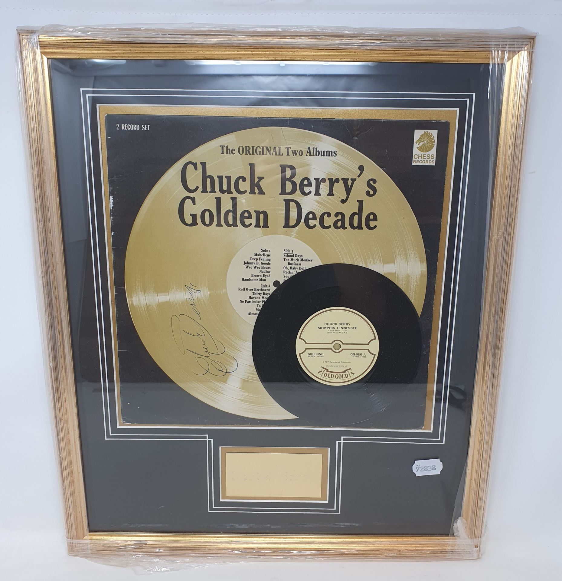 A Chuck Berry presentation, featuring 45 single and signature