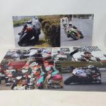 A large quantity of colour photographs relating to Michael Dunlop aboard various machines and