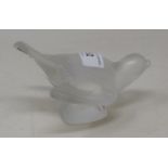 A Lalique bird, 8 cm high