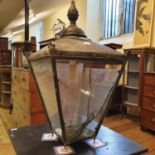 Am early 20th century street lamp hood, 80 cm high