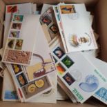 Papua and New Guinea - covers and postal history 1950s-1980s in box with Commemoratives,