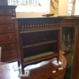 An early 20th century oak miniature bookcase, 41 cm wide