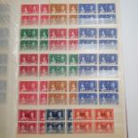 British Commonwealth - 1937 Coronation omnibus in marginal blocks of four with better sets incl.