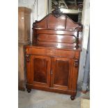 A Victorian mahogany chiffoniere, 107 cm wide