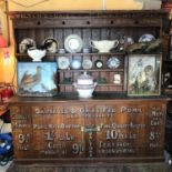 A grained pine and painted dresser, Walton's Dairies Ltd, Church Street, Enfield (Sausages & Dairy