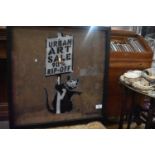 A Not Banksy limited edition print, Great Expectations, and another, Far From the Madding Crowd,