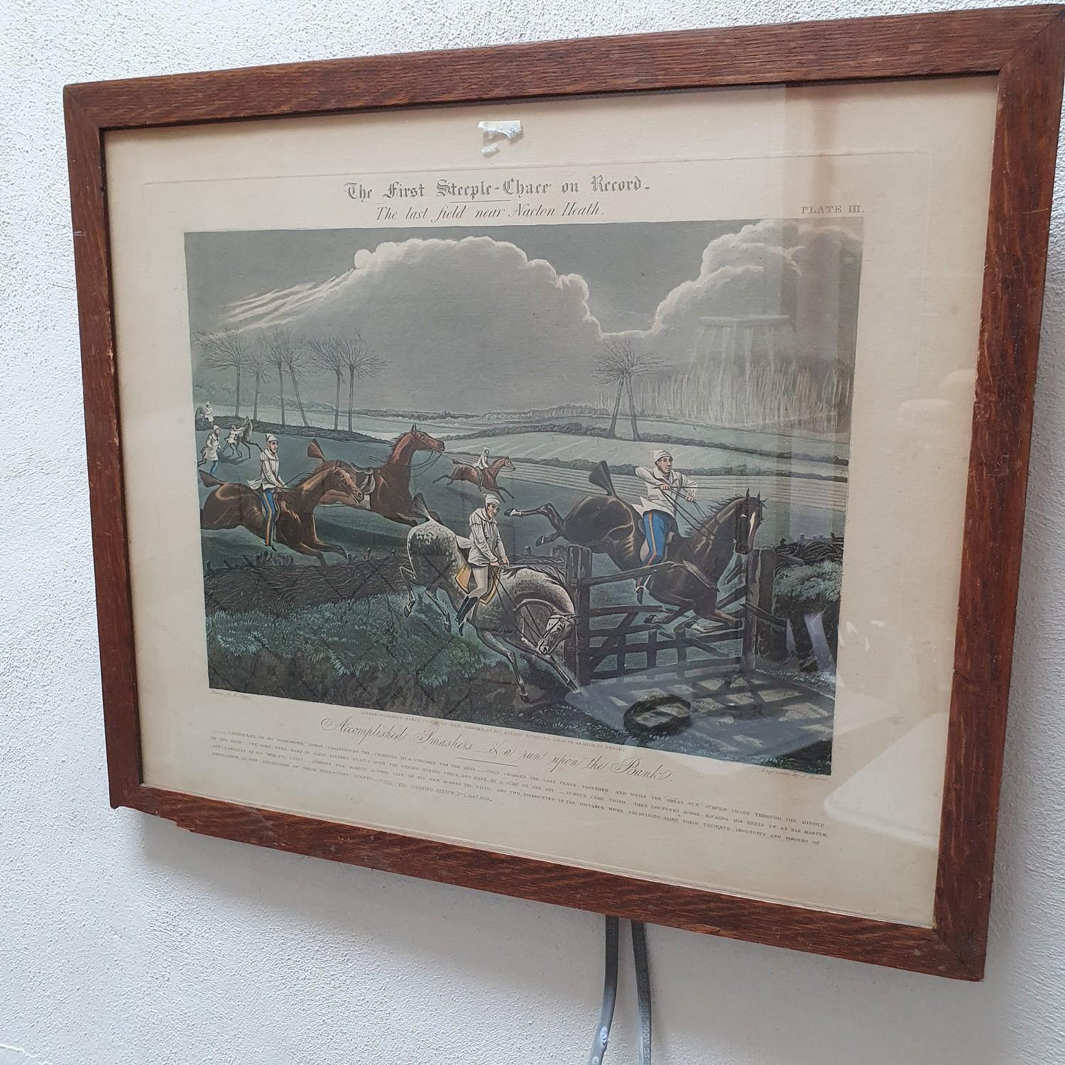 A set of four coloured Steeple Chase sporting prints (4) - Image 6 of 6