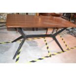 A retro vintage table, 136 cm wide