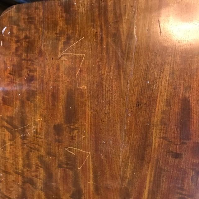 A Victorian mahogany table, on a tapering column, 81 cm wide - Image 5 of 6