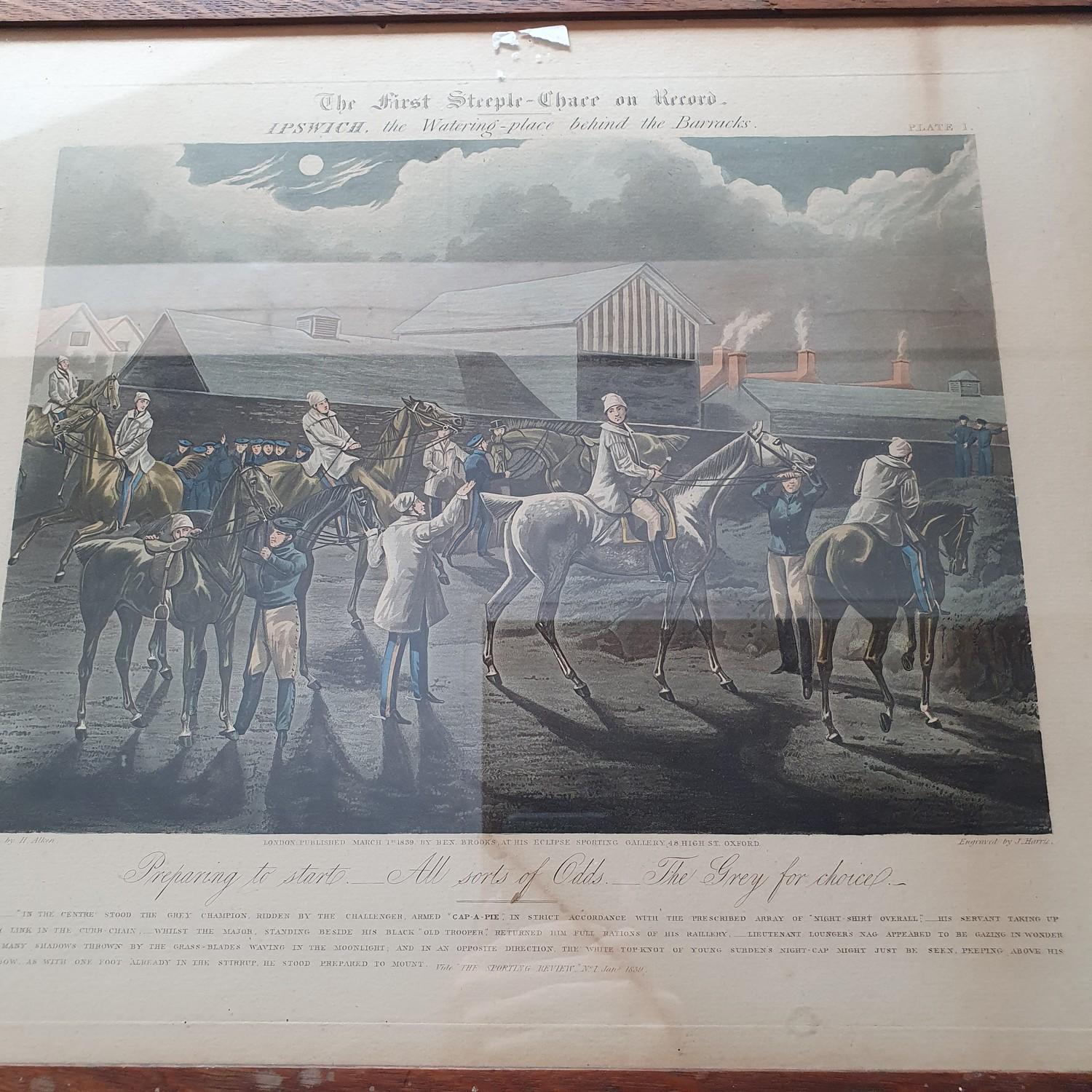 A set of four coloured Steeple Chase sporting prints (4) - Image 3 of 6